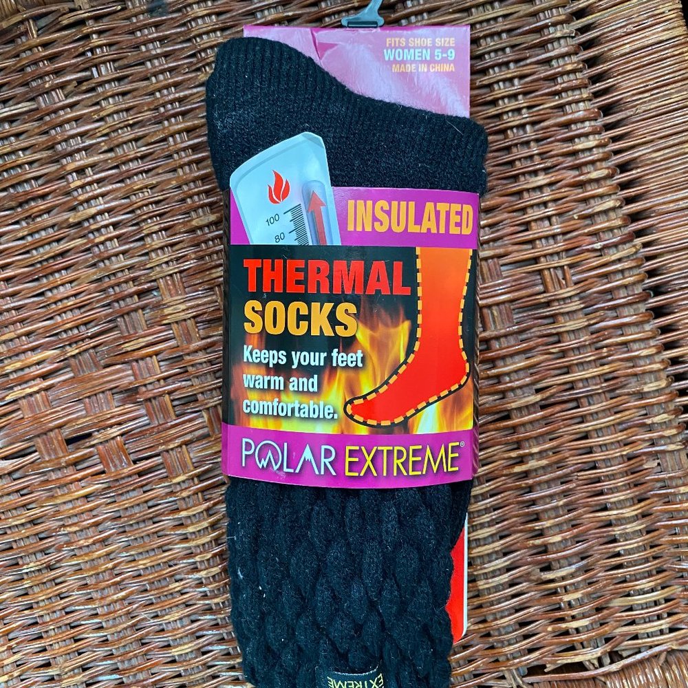Black Insulated Thermal Socks - brand new